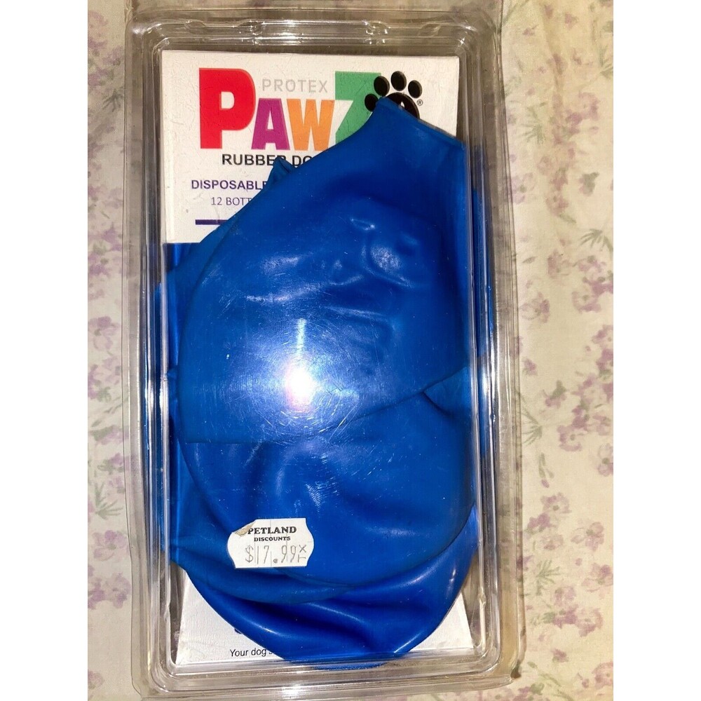 Protex PAWZ Blue Size Medium Rubber Dog boots, booties, shoes Waterproof BNWT